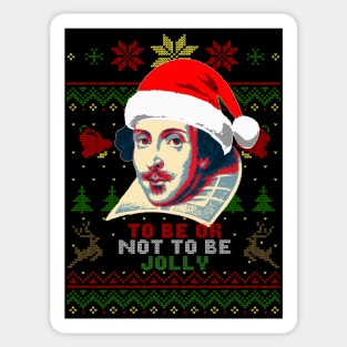 William Shakespeare To Be Or Not To Be Jolly Sticker